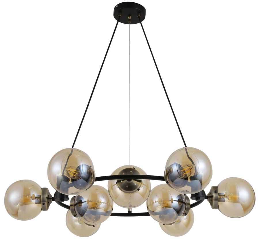 Люстра Sirius 74405/9 Antique Brass + Matte Black